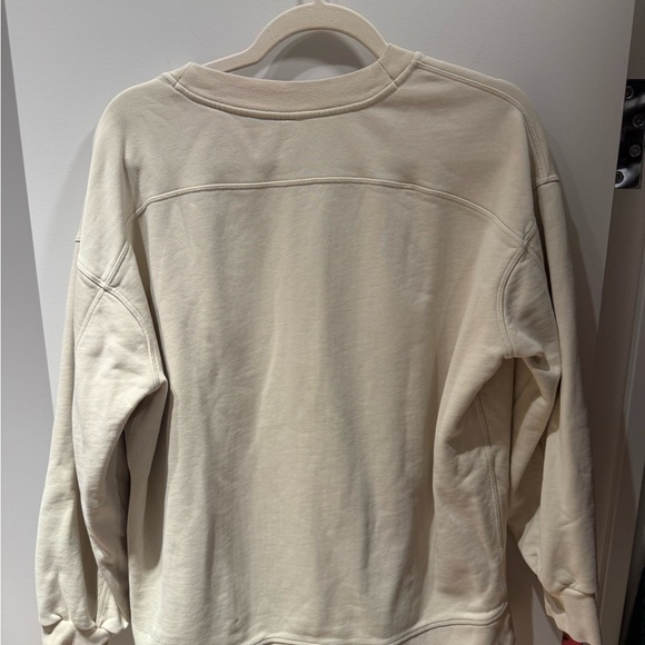 Lululemon Perfectly Oversized Crew Sweatshirt in Biege - Picture 8 of 9